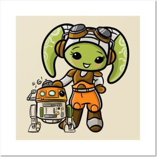 Cute Rebels: Space Mom and Chopper Posters and Art